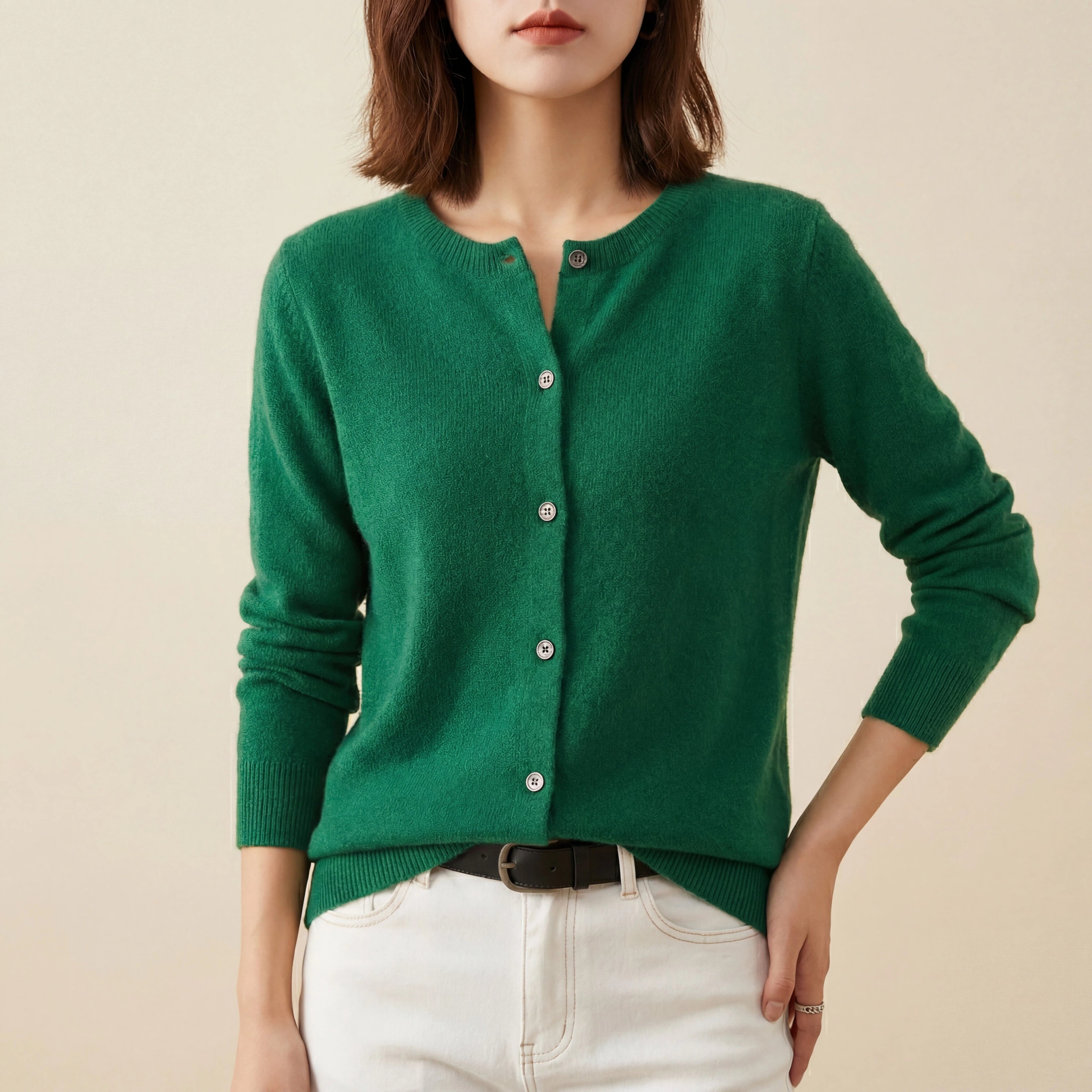 Vest Dames Met V-Hals En Knopen | Dagelijks Gebruik