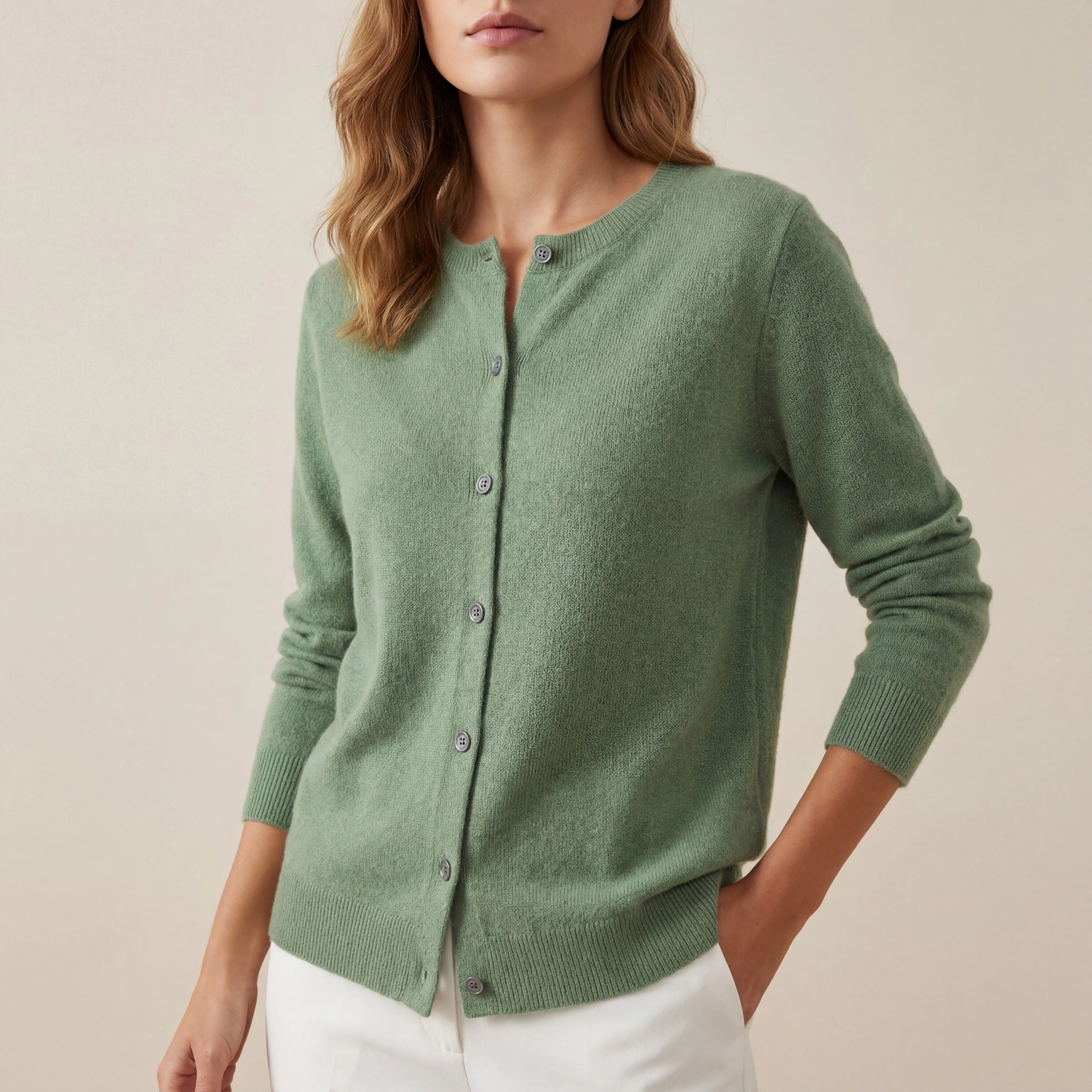 Vest Dames Met V-Hals En Knopen | Dagelijks Gebruik