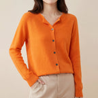 Vest Dames Met V-Hals En Knopen | Dagelijks Gebruik