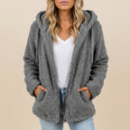 Dames Vest met Capuchon Synthetische Vezeltextuur | Dagelijks Gebruik