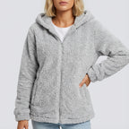 Dames Vest met Capuchon Synthetische Vezeltextuur | Dagelijks Gebruik