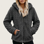 Dames Vest met Capuchon Synthetische Vezeltextuur | Dagelijks Gebruik