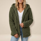 Dames Vest met Capuchon Synthetische Vezeltextuur | Dagelijks Gebruik