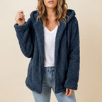 Dames Vest met Capuchon Synthetische Vezeltextuur | Dagelijks Gebruik