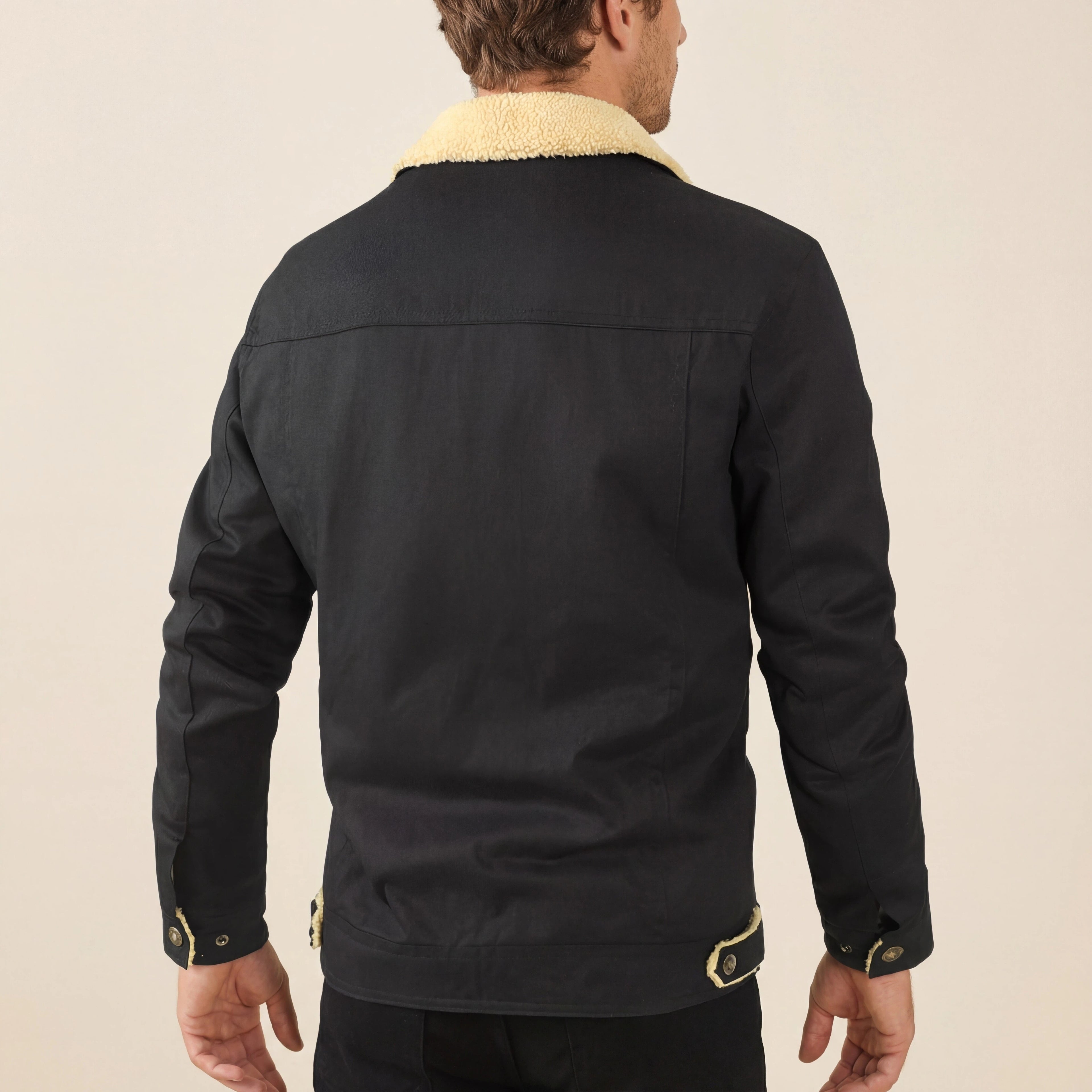 Herenjas Met Synthetische Voering En Kraag | Geschikt voor koude dagen