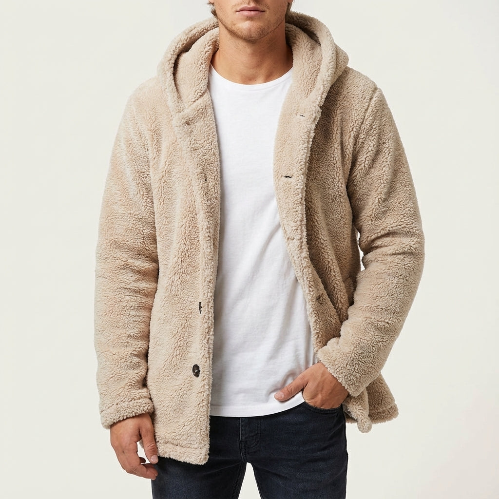 Herenjas met Capuchon Synthetische Vezel | Dagelijks Gebruik