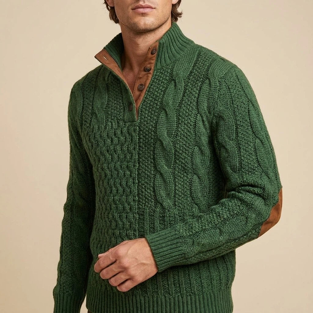 Heren Trui Half Zip Gebreid | Casual winterstijl