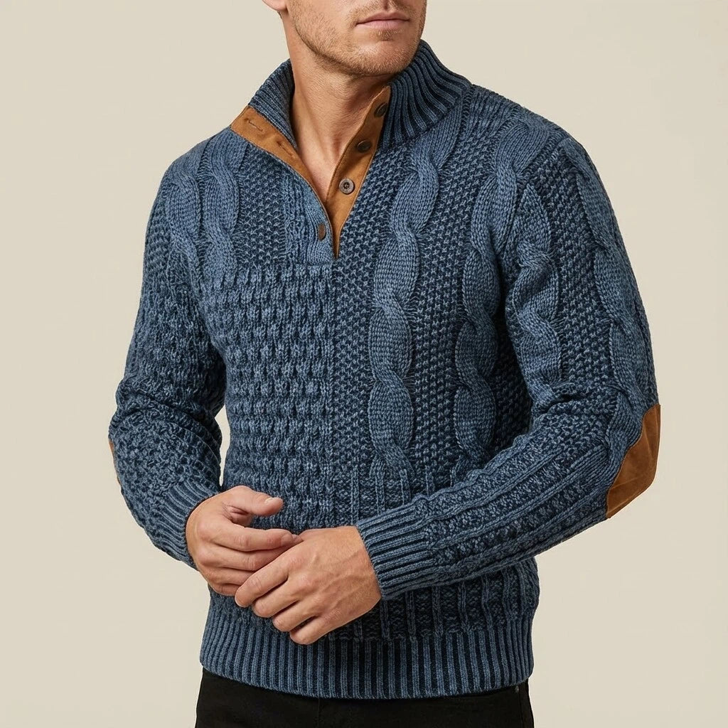 Heren Trui Half Zip Gebreid | Casual winterstijl