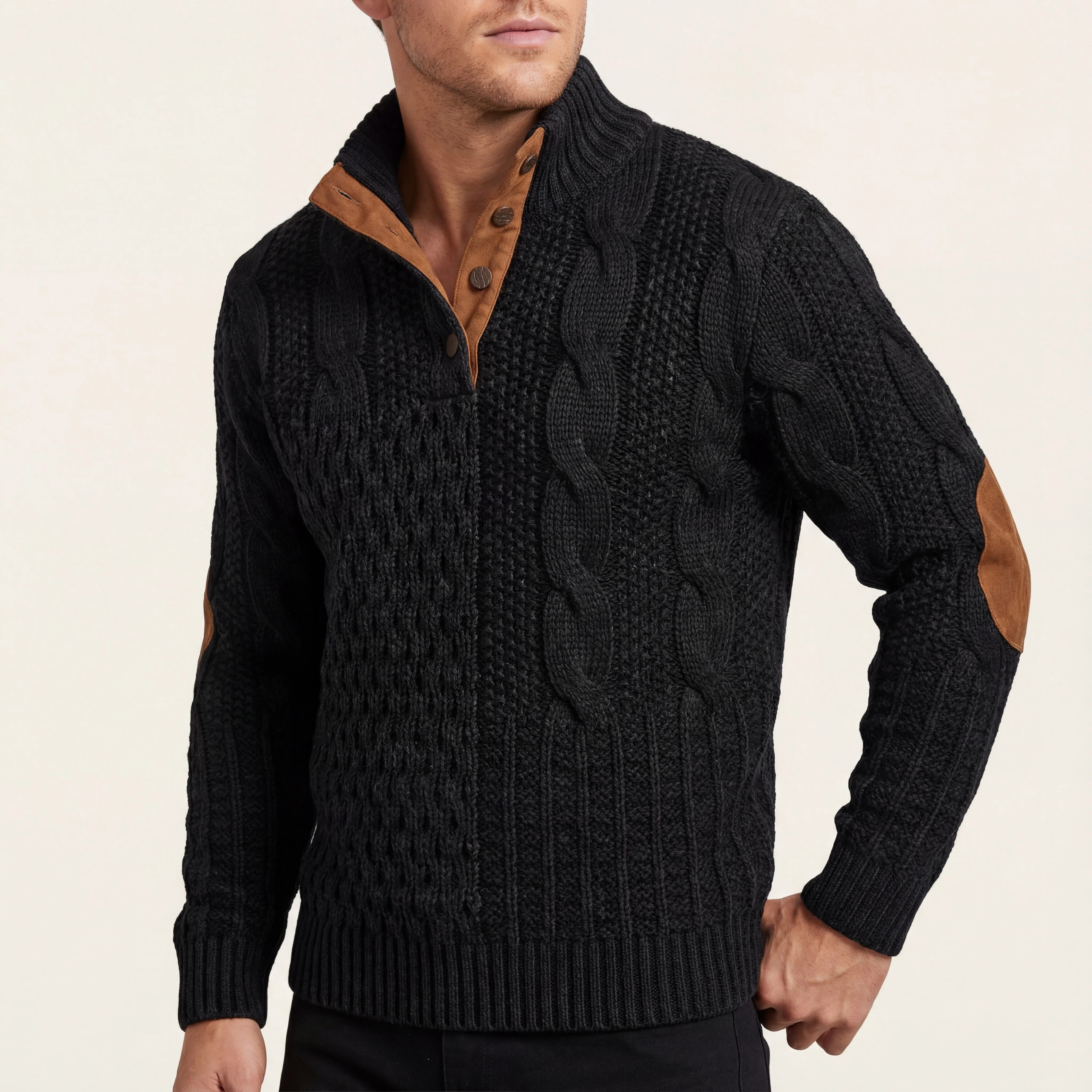 Heren Trui Half Zip Gebreid | Casual winterstijl