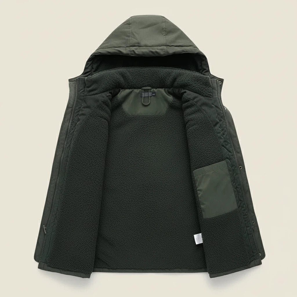 Heren Winterjas Met Voering En Capuchon | Geschikt voor koude dagen