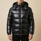 Pufferjas Met Capuchon Glanzende Look | Wintergebruik