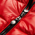 Pufferjas Met Capuchon Glanzende Look | Wintergebruik