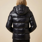 Pufferjas Met Capuchon Glanzende Look | Wintergebruik