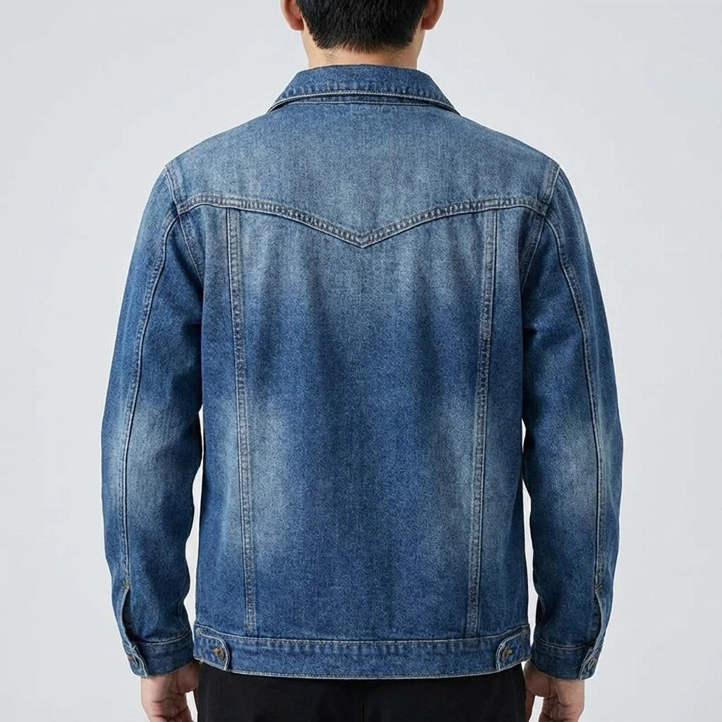 Spijkerjas Heren Gevoerd Model | Casual dagelijks gebruik