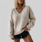 Trui Dames Oversized V-Hals | Dagelijks Gebruik