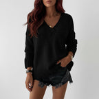 Trui Dames Oversized V-Hals | Dagelijks Gebruik