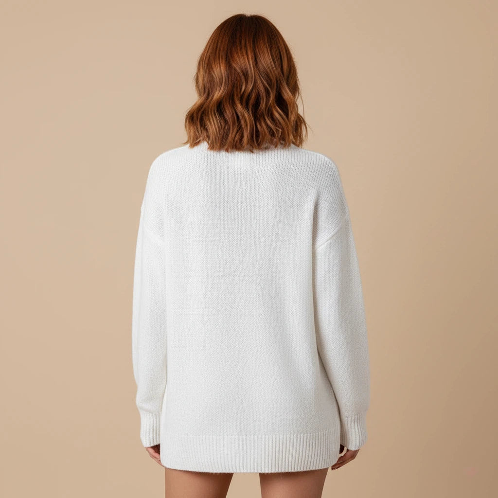 Trui Dames Oversized V-Hals | Dagelijks Gebruik