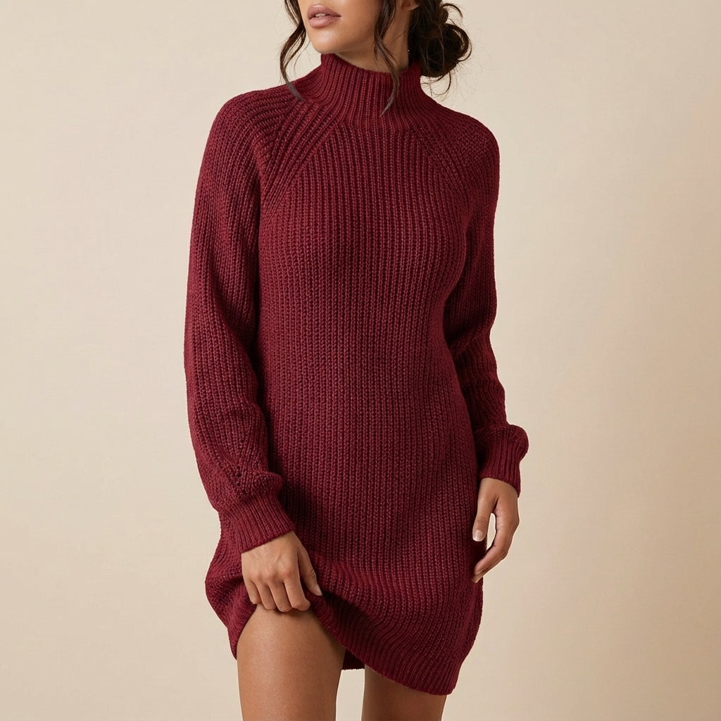 Trui jurk dames colkraag | Dagelijks gebruik