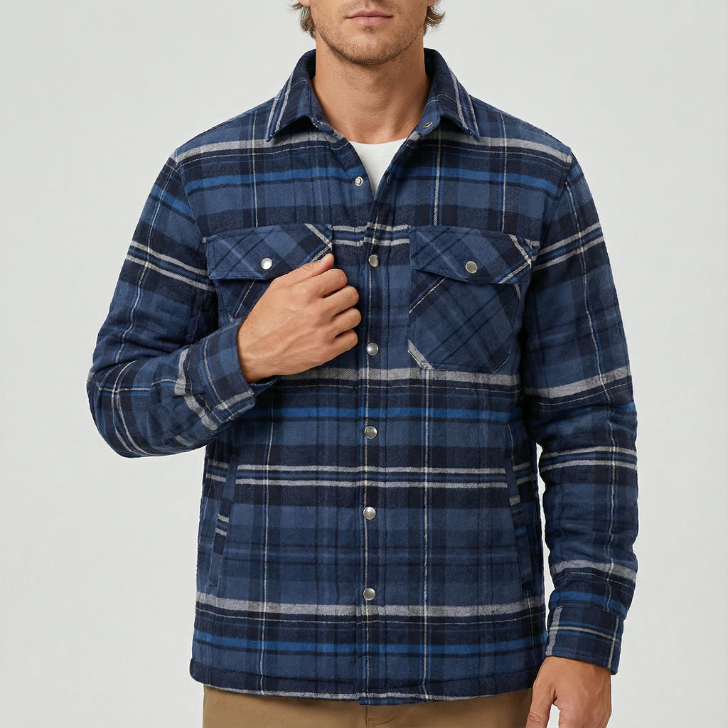 Winterjas Heren Geruit Model | Voor Dagelijks Gebruik