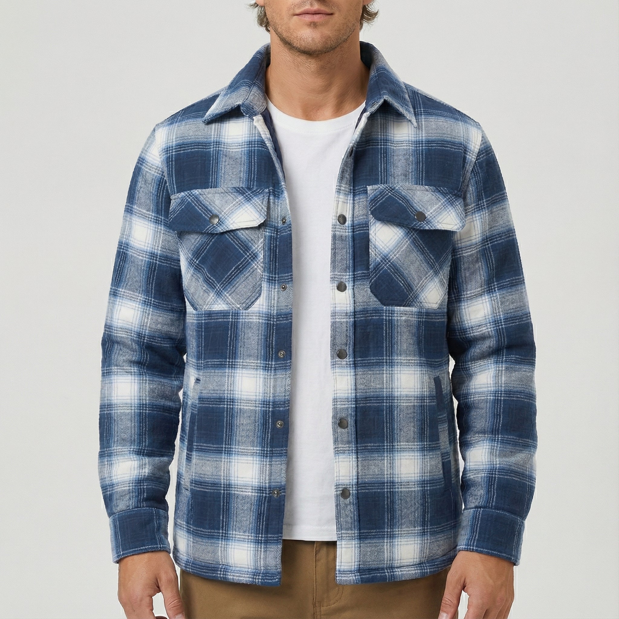 Winterjas Heren Geruit Model | Voor Dagelijks Gebruik