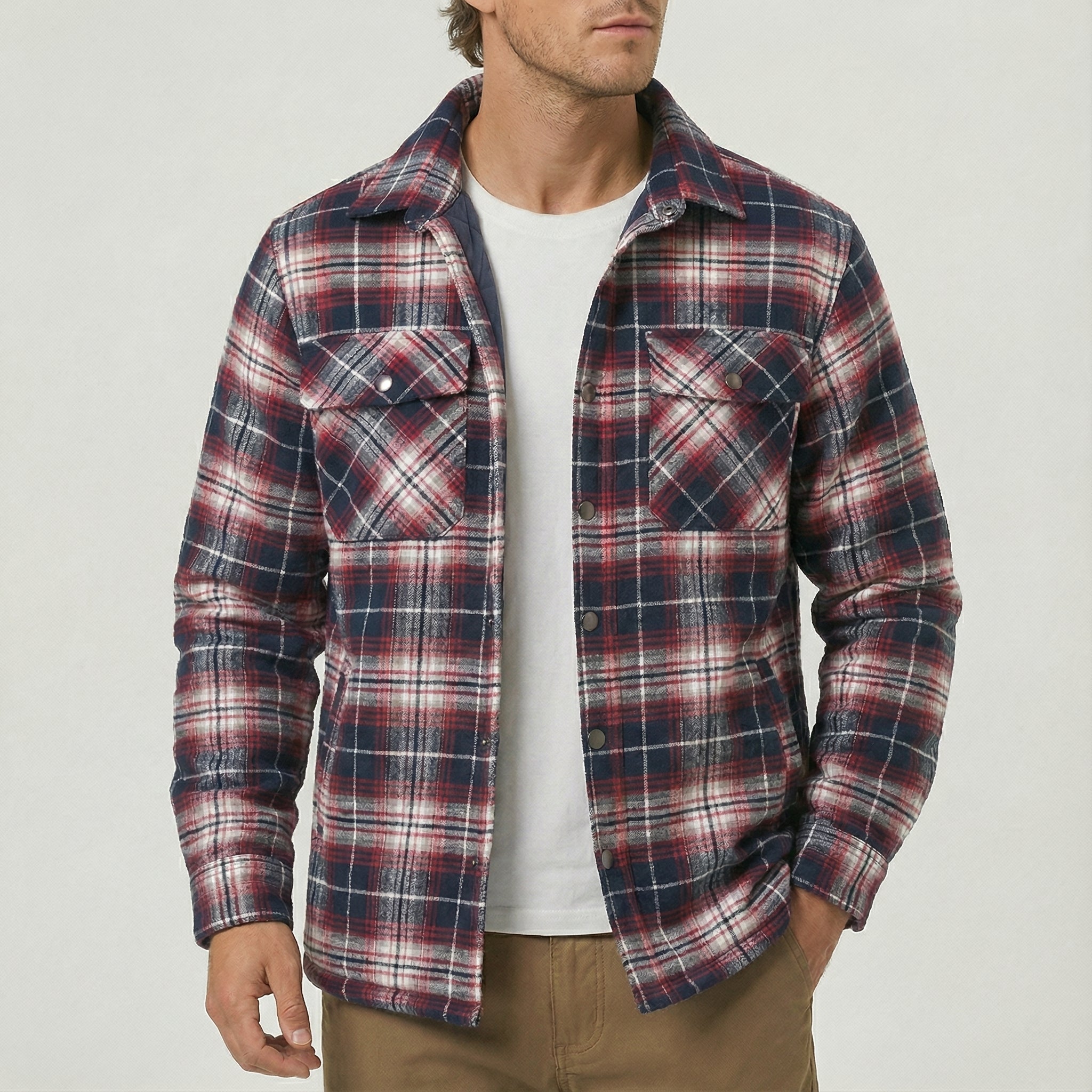 Winterjas Heren Geruit Model | Voor Dagelijks Gebruik