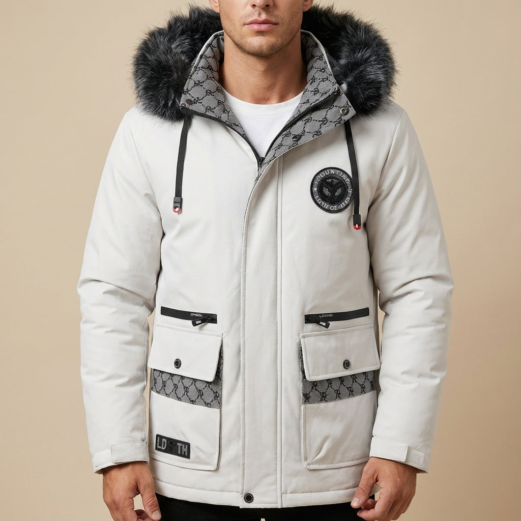 Winterjas Heren met Capuchon en Voering | Voor Buitenactiviteiten