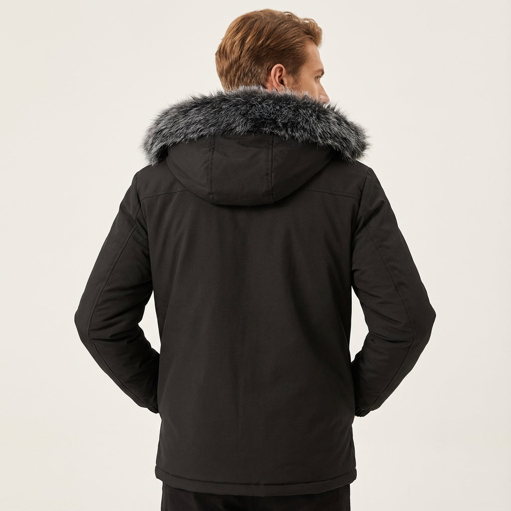 Winterjas Heren met Capuchon en Voering | Voor Buitenactiviteiten
