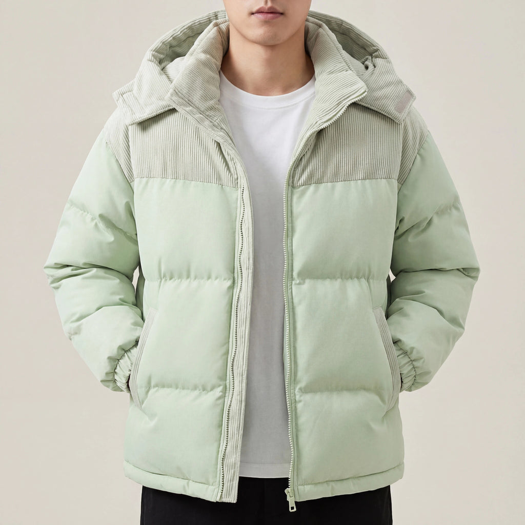 Winterjas Heren Puffer Design met Capuchon | Outdoor & Dagelijks Gebruik