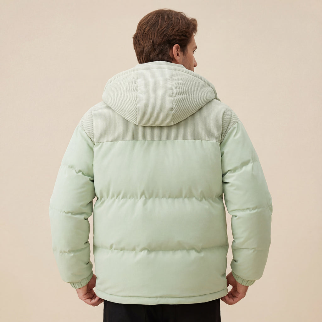 Winterjas Heren Puffer Design met Capuchon | Outdoor & Dagelijks Gebruik
