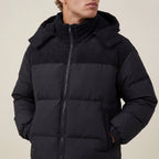 Winterjas Heren Puffer Design met Capuchon | Outdoor & Dagelijks Gebruik