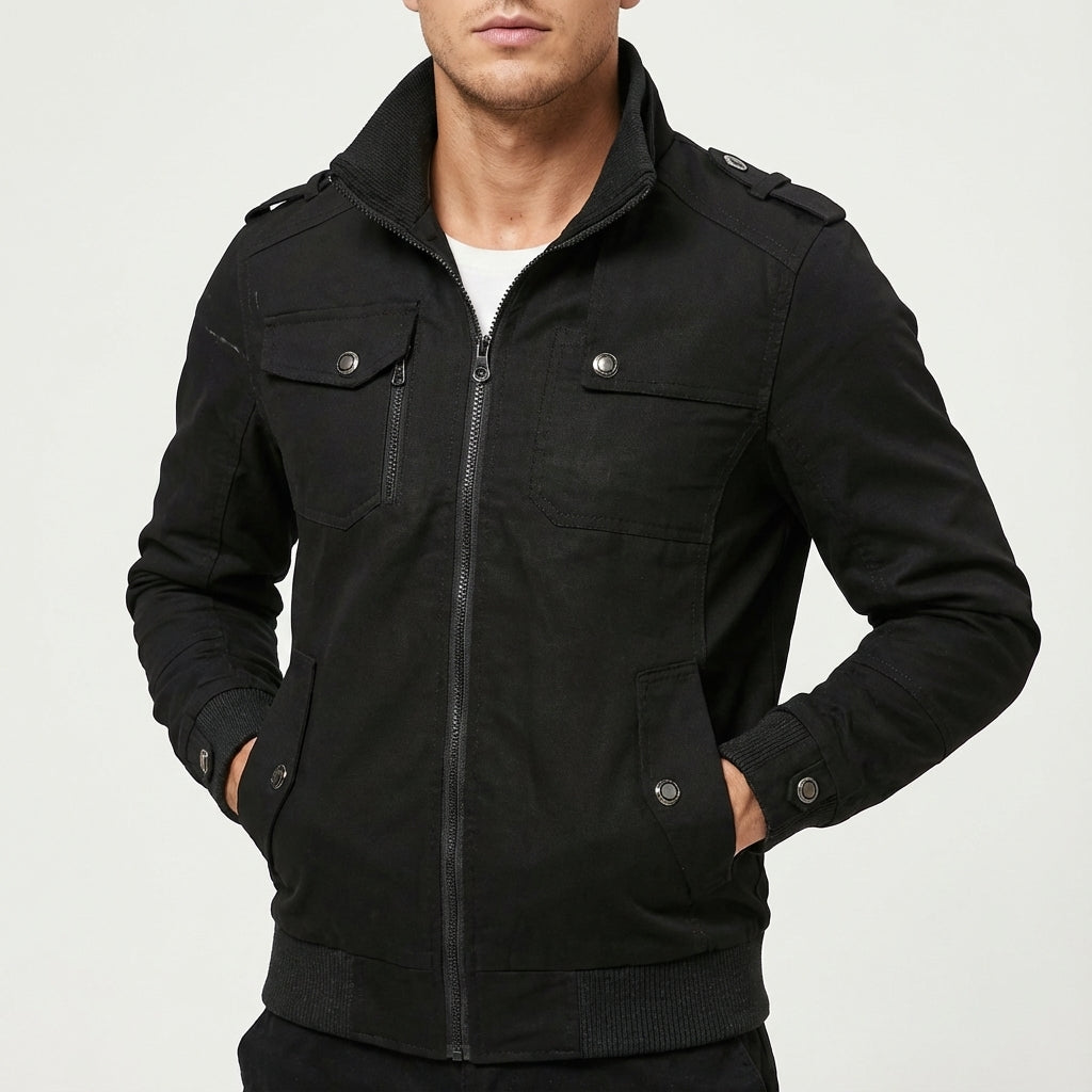 Winterjas Heren Slim Fit Met Staande Kraag | Voor Najaar en Winter