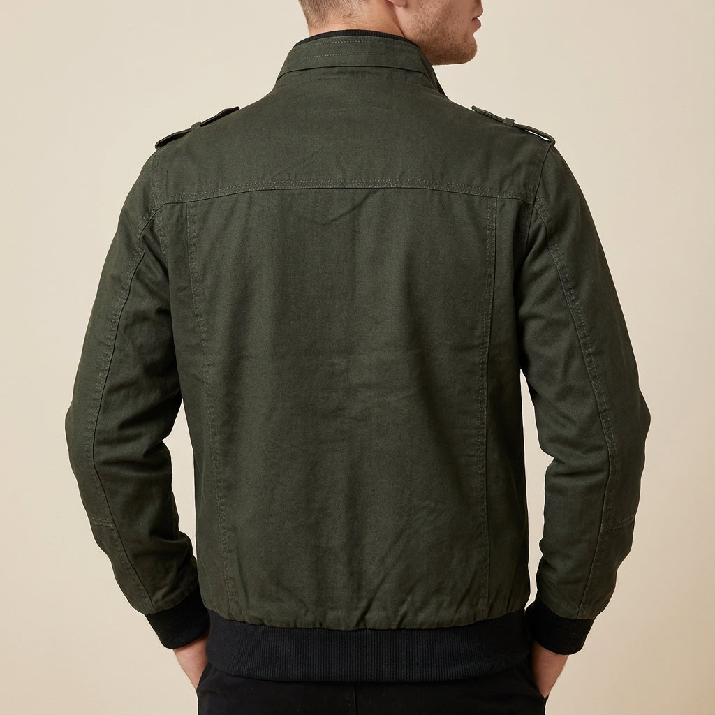 Winterjas Heren Slim Fit Met Staande Kraag | Voor Najaar en Winter